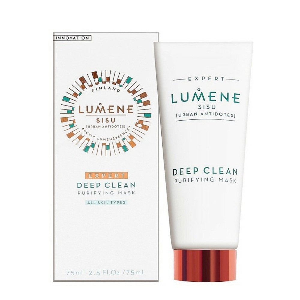 LUMENE Sisu Deep Clean Purifying‎ Mask 2.5 Fluid Ounce New in Sealed Box